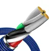 Baseus Crystal Shine Series kabel przewód USB do szybkiego ładowania i transferu danych USB Typ A - Lightning 2,4A 1,2m niebiesk